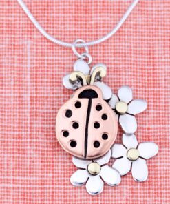 Lucky Ladybug Sterling Necklace