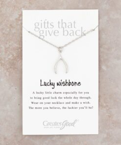 Lucky Wishbone Pewter Jewelry!