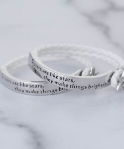 Sisters Are Like Stars Braided Bracelet