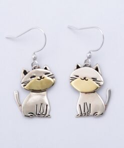Whisker Cat Fair Trade Drop Earrings