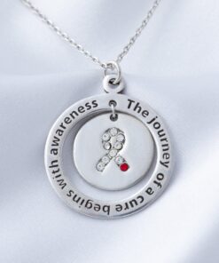 Diabetes Awareness Pewter Necklace