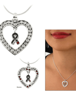 Many Hearts One Cause™ Diabetes Awareness Sterling Necklace