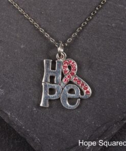 Hope Squared Pewter Necklace!