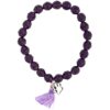 Purple Paw & Tassel Mala Bracelet!