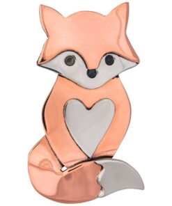 Cute Fox Mixed Metal Pin