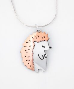 Hedgehog Sterling & Copper Necklace