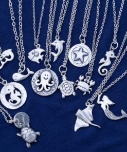 Under the Sea Pewter Necklace