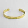 I Am Fire Astrology Cuff Bracelet