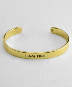 I Am Fire Astrology Cuff Bracelet