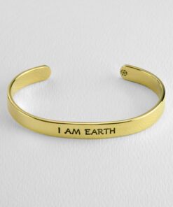 I Am Earth Astrology Cuff Bracelet