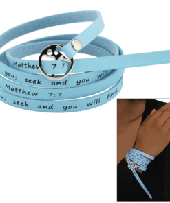 Ask & It Will Be Given Matthew 7:7 Wrap Bracelet