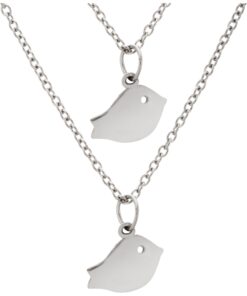 Baby Bird Friends Pewter Necklaces - Set of 2