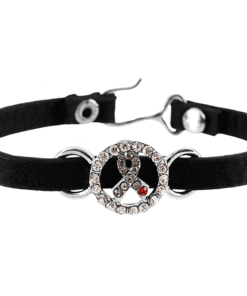 Diabetes Awareness Faux Leather Bracelet