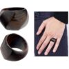 Ebony Diamond-Cut Ring