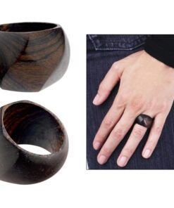 Ebony Diamond-Cut Ring