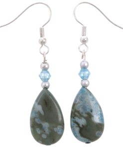 Jasper Teardrop Earrings