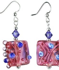 Jazzy Lampwork Glass Earrings