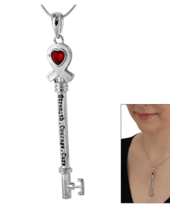 Key To the Cure Diabetes Necklace