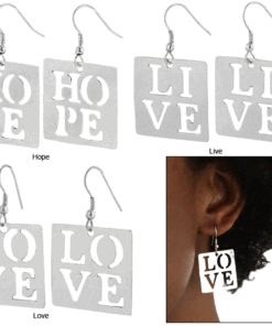 Live, Hope, Love Earrings