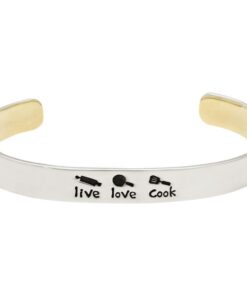 Live Love Cook Cuff Bracelet