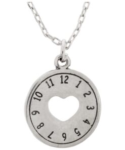 Love is Timeless Pewter Necklace