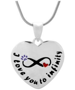 Love To Infinity Sterling Paw Necklace