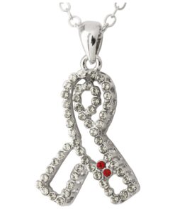Outstanding Crystal Diabetes Awareness Necklace