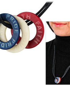 Patriot's Pride Tagua Hoop Necklace