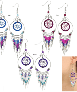 Peruvian Dreamcatcher Chandelier Earrings