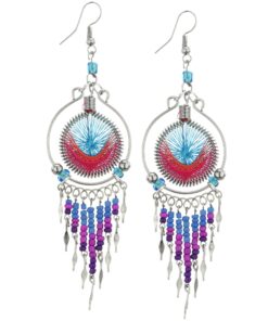 Peruvian Thread Chandelier Earrings