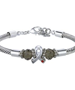Diabetes Awareness Ribbon Cable Bracelet!