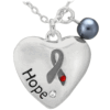Diabetes Ribbon Heart of Hope Necklace!