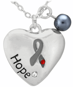 Diabetes Ribbon Heart of Hope Necklace!