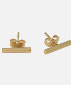 Bar Gold-Plated Post Earrings