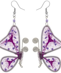 Threaded Butterfly Earrings