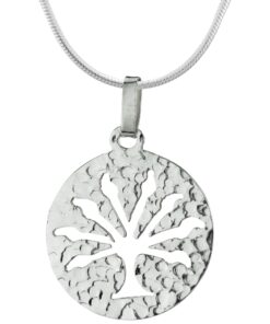 Tree of Life Hammered Sterling Necklace