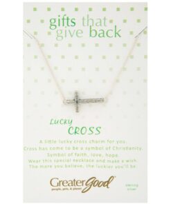 Wish You Well Cross Sterling Necklace